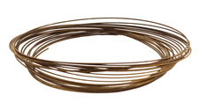Memory Wire Antique Brass (plated) Large Oval Bracelet .35 oz.