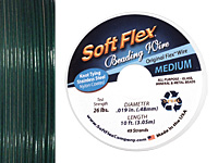 Soft Flex Green Emerald .019" (Medium) 49 Strand Wire 10ft.