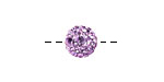 Violet Pave (w/ Preciosa Crystals) Round 10mm