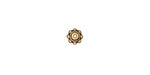 TierraCast Antique Gold (plated) 6mm Beaded Bead Aligner 3x5mm