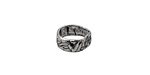 Rustic Charms Sterling Silver Love Slide 4x11mm