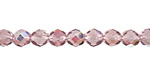 Czech Fire Polished Glass Light Amethyst AB Round 6mm