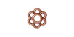 TierraCast Antique Copper (plated) 6 Petal Link 14mm