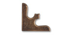 Vintaj Natural Brass Corner Decor 20x20mm