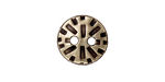 TierraCast Antique Brass (plated) Round Radiant Button 15mm