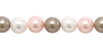 Fawn Shell Pearl Mix Round 8mm