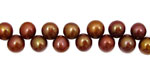 Rusty Pink Dancing Button 6-6.5mm