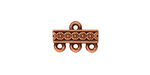 TierraCast Antique Copper (plated) Deco Rose 3-1 Link 15x10mm