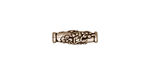 TierraCast Antique Silver (plated) Wild Rose Barrel 15x5mm