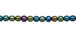 Czech Glass Iris Green Round 4mm