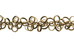 Antique Brass (plated) Falling Ring Chain