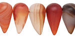 Carnelian (natural-matte) Horn 9-13x20-24mm