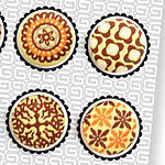 Buttercup Stitched Buttons 17mm