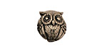 Green Girl Pewter Double Owl 15x14mm