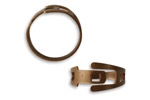 Vintaj Natural Brass Adjustable Ring Band 20mm