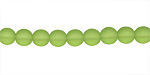 Czech Glass Matte Olivine Round 6mm