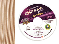 Soft Flex Extreme Champagne .024" (Heavy) 19 Strand Wire 10ft.