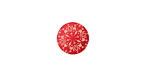 Lillypilly Red Kaleidoscope Anodized Aluminum Disc 11mm, 24 gauge