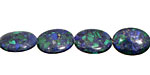 Azurite Malachite Flat Oval 14x10mm