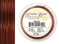 Artistic Wire Brown 22 gauge, 15 yards