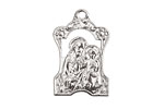 Nunn Design Sterling Silver (plated) Tutor Medallion 16x28mm