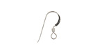 Sterling Silver Flat w/ Coil Ear Wire