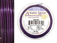 Artistic Wire Silver Plated Orchid 18 gauge, 20 feet