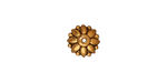 TierraCast Antique Gold (plated) Dharma Bead Cap 4x10mm