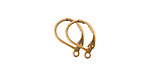 Nunn Design Antique Gold (plated) Small Leverback Earwire 10x13mm