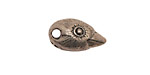 Green Girl Pewter Robin Head 12x20mm