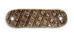 TierraCast Antique Brass (plated) Rock & Roll ID Tag 41x12mm