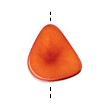 Tagua Nut Orange Thick Slice 16-18x26-32mm