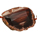 Rustic Orange Agate Natural Edge Freeform Faceted Slab 50-71x32x49mm