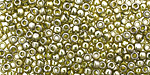 TOHO Gold Lustered Green Tea Round 8/0 Seed Bead