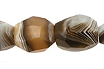 Botswana Agate Faceted Nugget 12-21x13-16mm