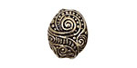 Green Girl Pewter Swirly Pebble 20x17mm