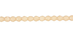Czech Fire Polished Glass Opaque Luster Champagne Round 4mm