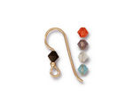 TierraCast Gold Filled Capri Crystal Mix Earwire w/ 2mm Bead