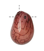 Tagua Nut Wisteria Nugget (3-hole) 22-30x37-42mm