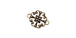 Stampt Antique Pewter (plated) Clover Connector 16x12mm