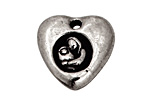 Green Girl Pewter Little Blessings Mama & Baby Charm 26mm