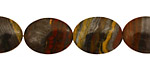 Tiger Iron Flat Oval 20x15mm