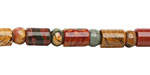 Red Creek Jasper Barrel & Rondelle 6mm