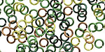 Camo Mix Enameled Copper Round Jump Ring 4.5mm, 20 gauge