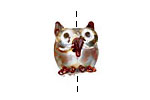 Unicorne Beads Pee Wee Mini Owl 15mm