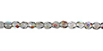 Czech Fire Polished Glass Montana Blue AB Round 3mm