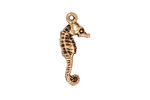 TierraCast Antique Gold (plated) Seahorse Charm 10x24mm