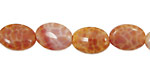 Fire Agate Flat Oval 14x10mm