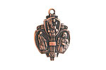 Nunn Design Antique Copper (plated) Sower Medallion 17x26mm