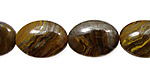 Tiger Iron Flat Oval 18x13mm